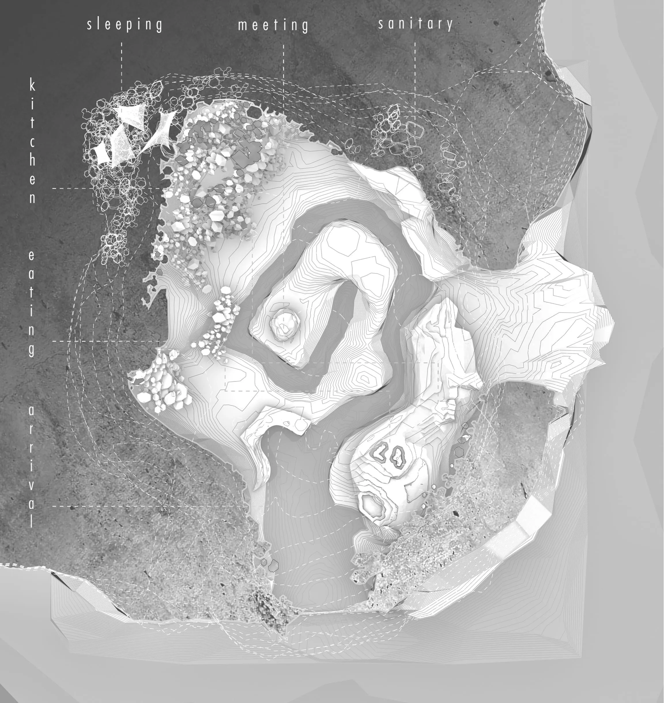 curtain chamber, siteplan