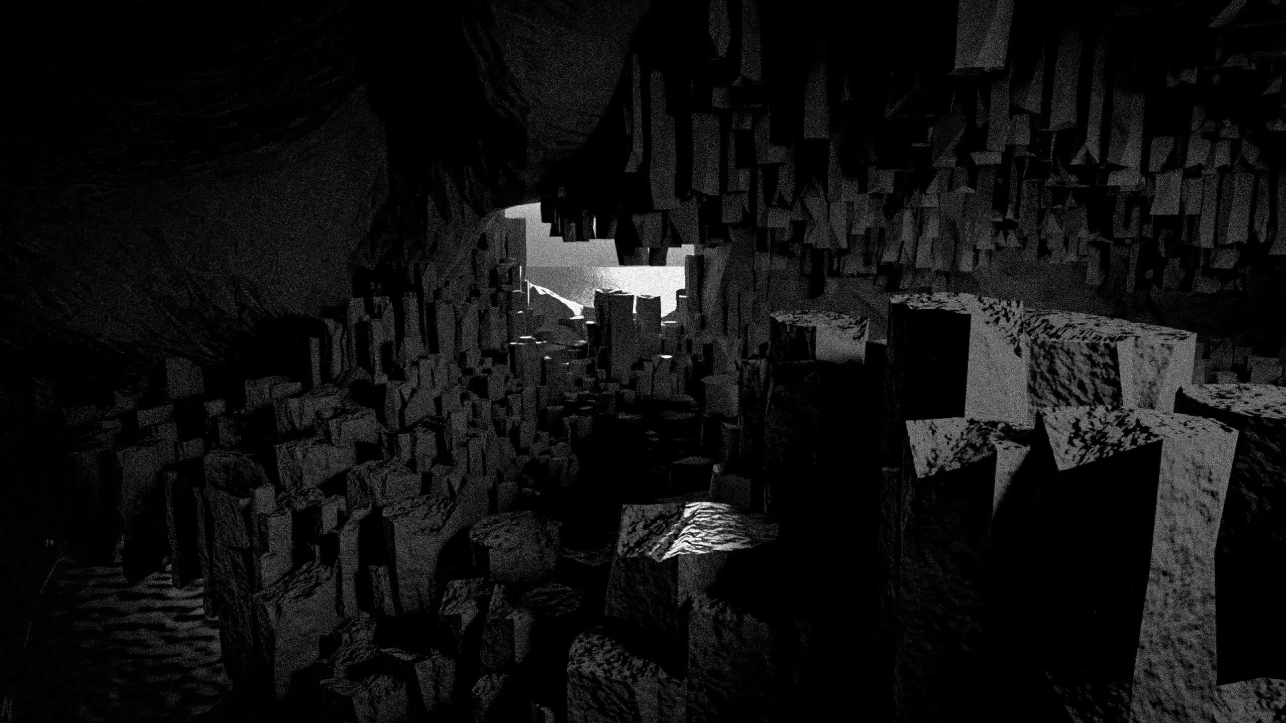 curtain chamber, cave rendering