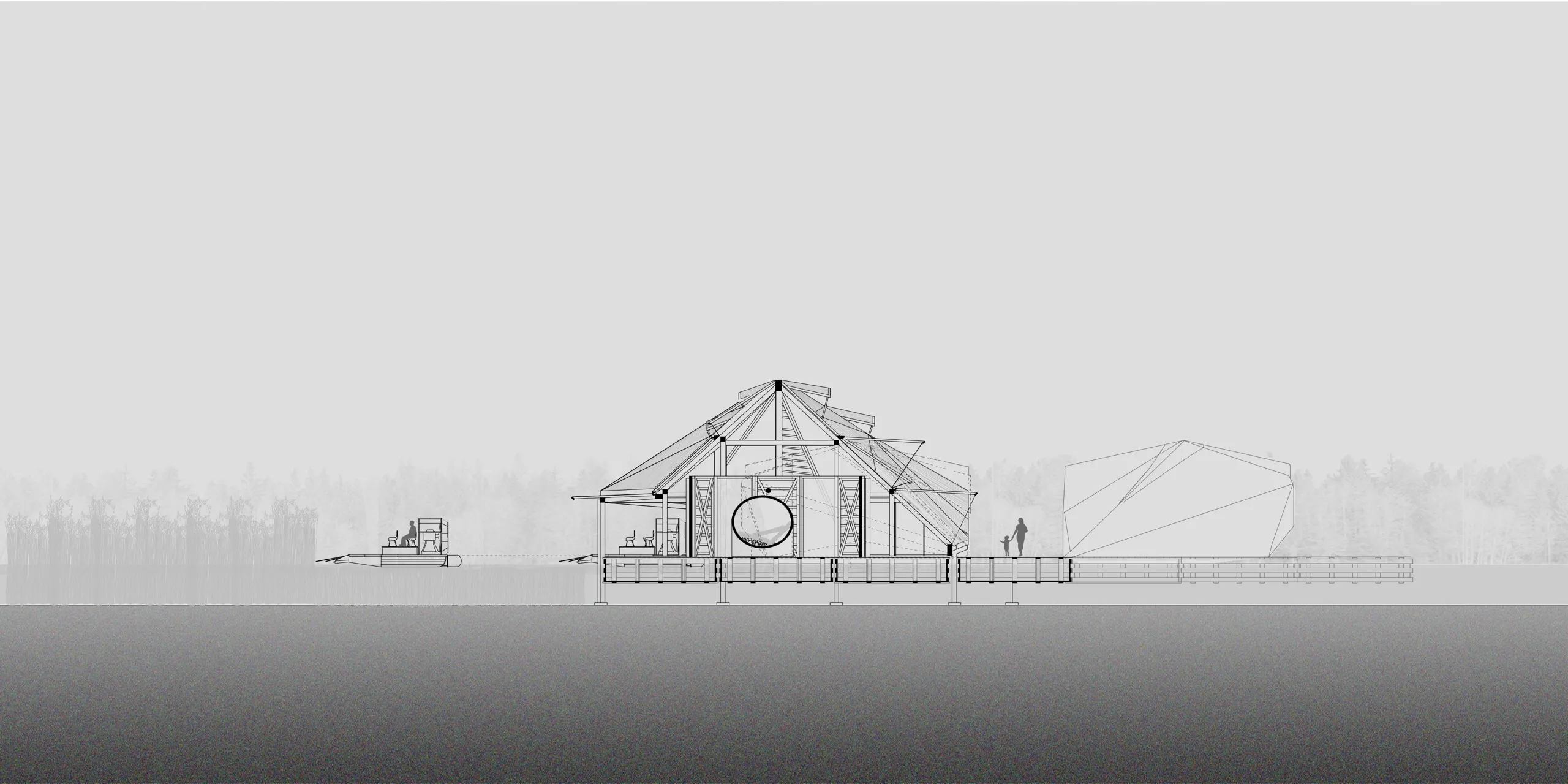 circular line, cross section