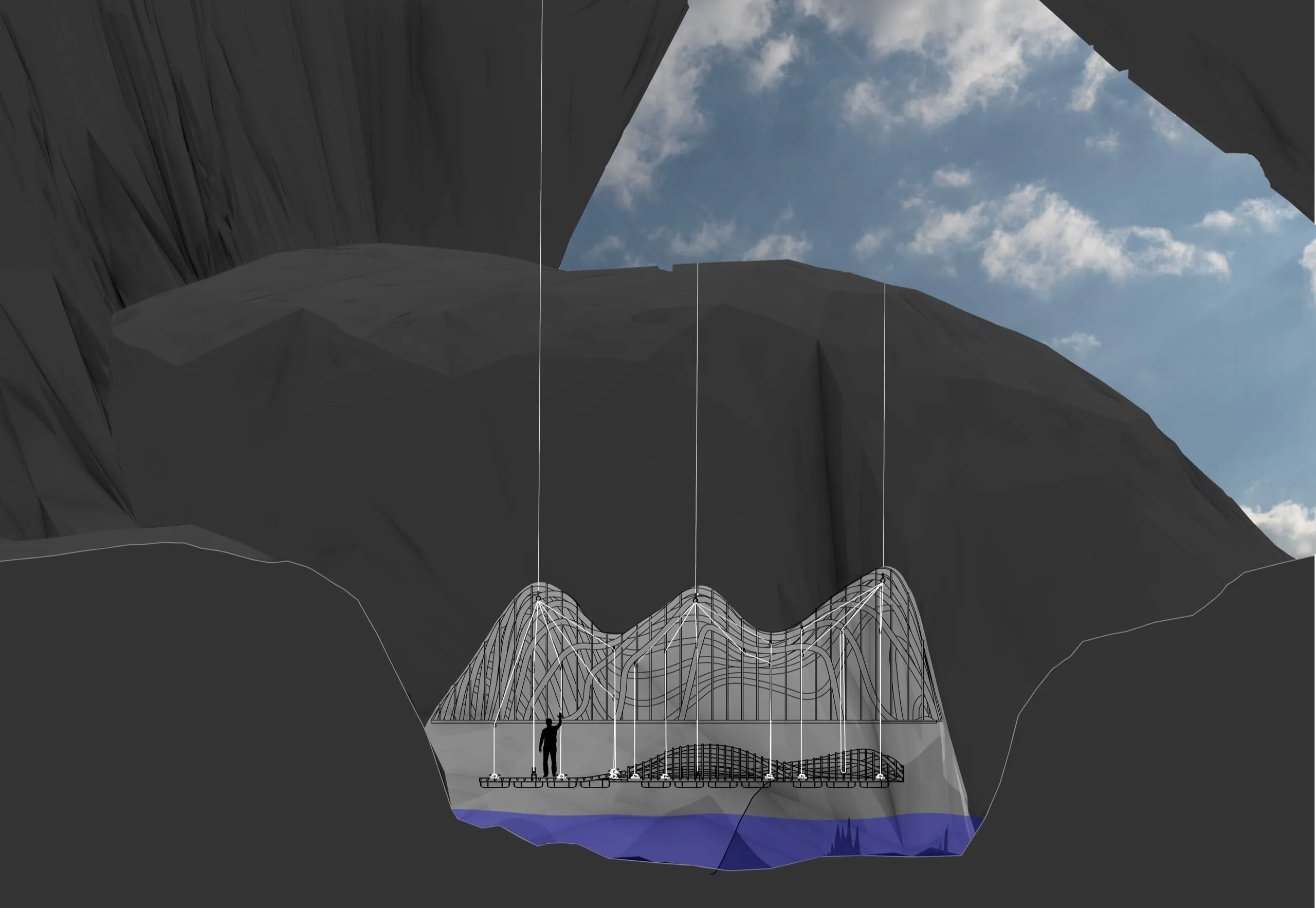 curtain chamber, elevation